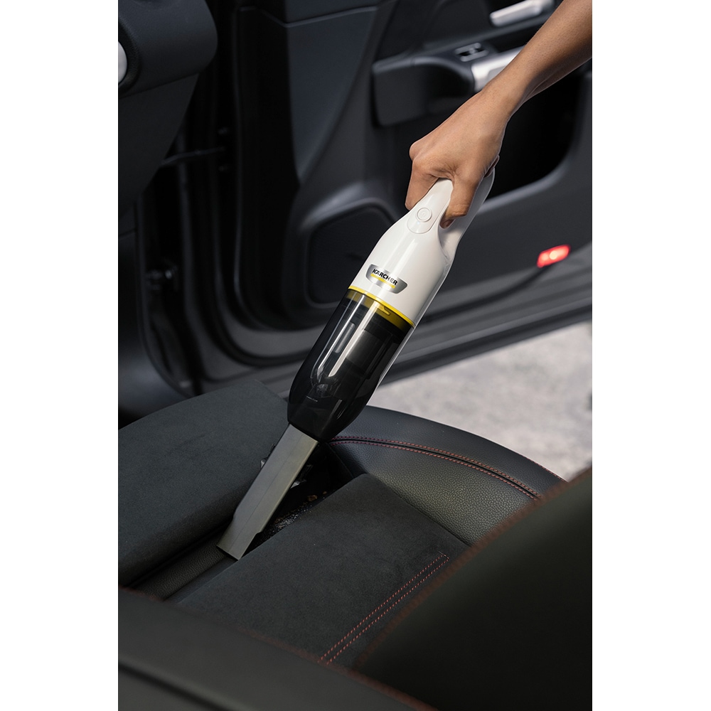 Aspirator de mana KARCHER CVH 2, 0.15l, 7.2V, autonomie max 10 min, alb-negru