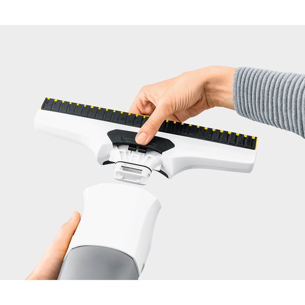 Aspirator geamuri KARCHER WV 4 4 WV44BAT, 0.15l, 4.2V, autonomie max 40 min, alb-galben