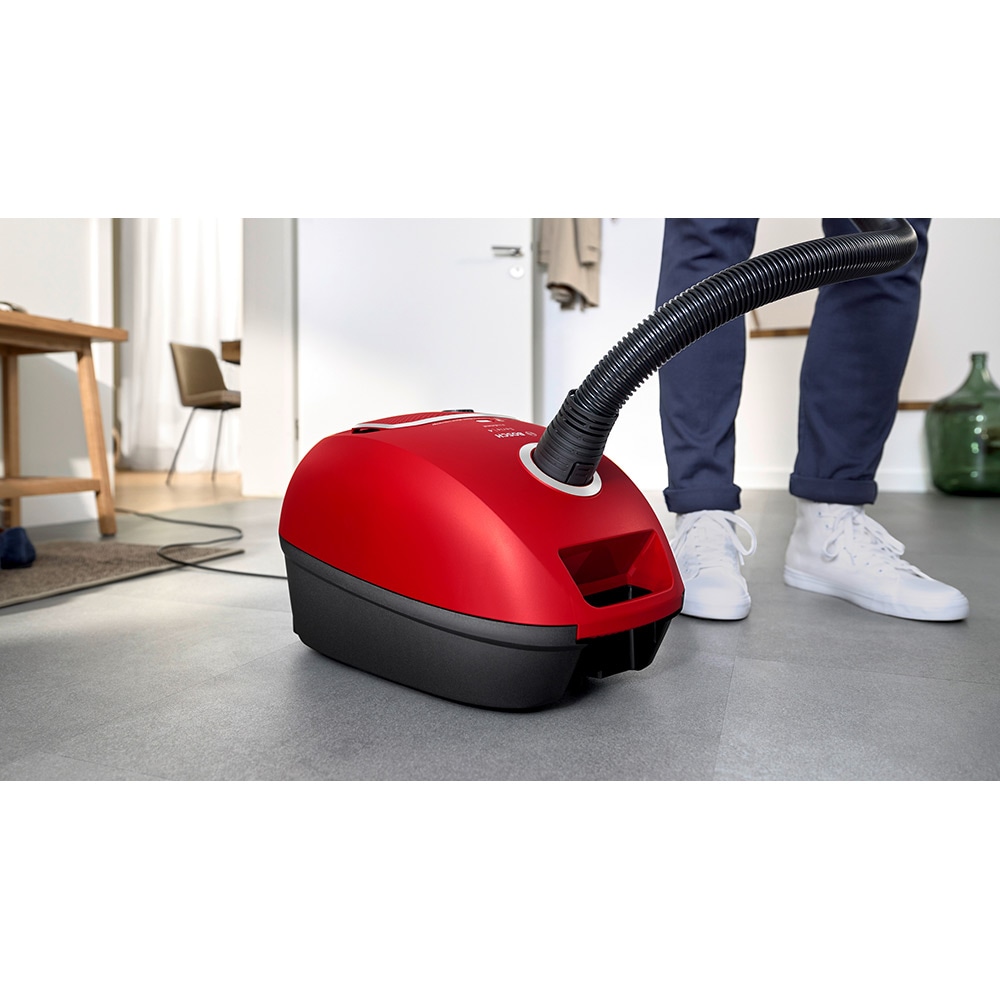 Aspirator cu sac BOSCH ProAnimal Seria 4 BGB41PET1, 4l, 700W, 75dB, rosu-negru
