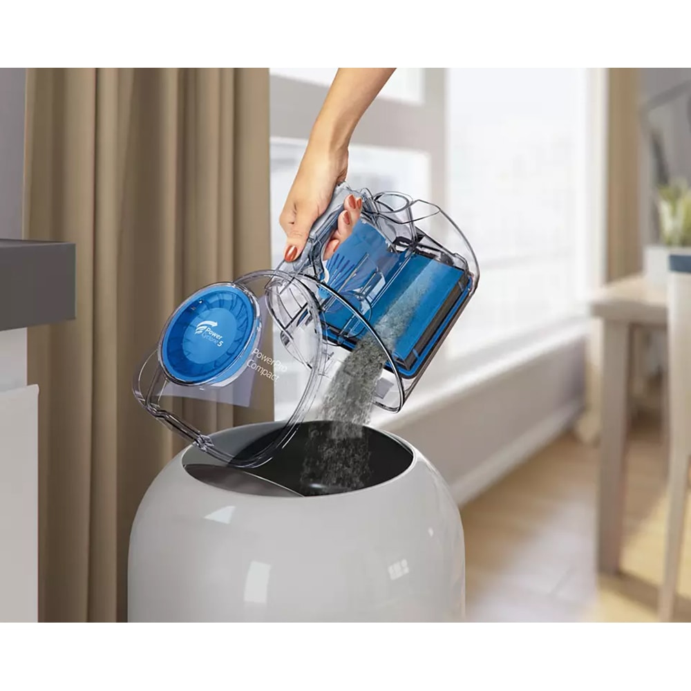Aspirator fara sac PHILIPS PowerPro Compact FC9330/09, 1.5l, 900W, 76dB, rosu-negru