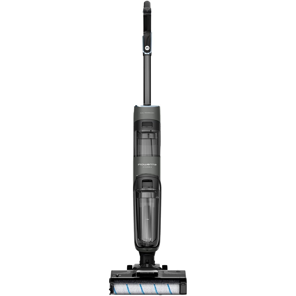 Aspirator vertical cu spalare ROWENTA X-Clean 4 GZ5035WO, 0.73l, 22V, autonomie max 50 min, functie autocuratare, negru