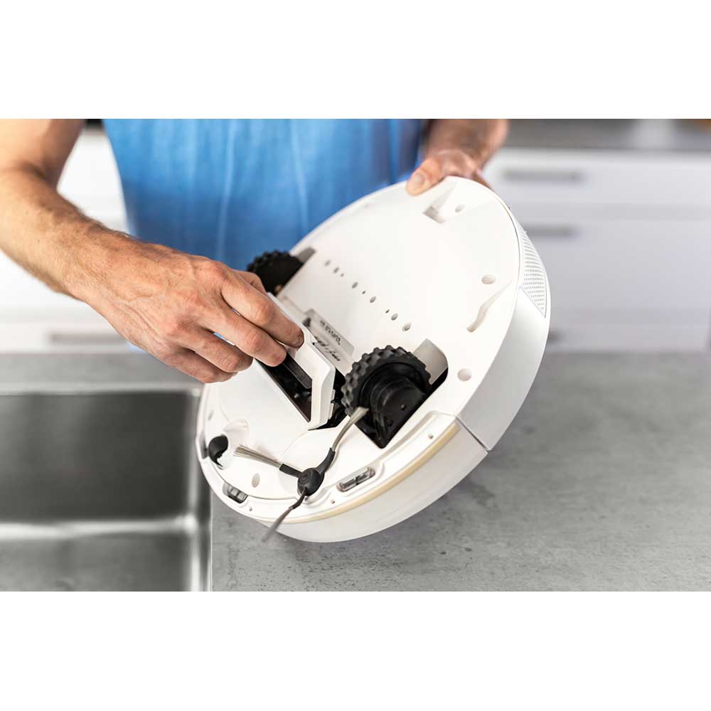 Aspirator robot KARCHER RCV 3, 0.5l, 14.8V, autonomie max 120 min, Wi-Fi, Navigare Lidar, alb-argintiu