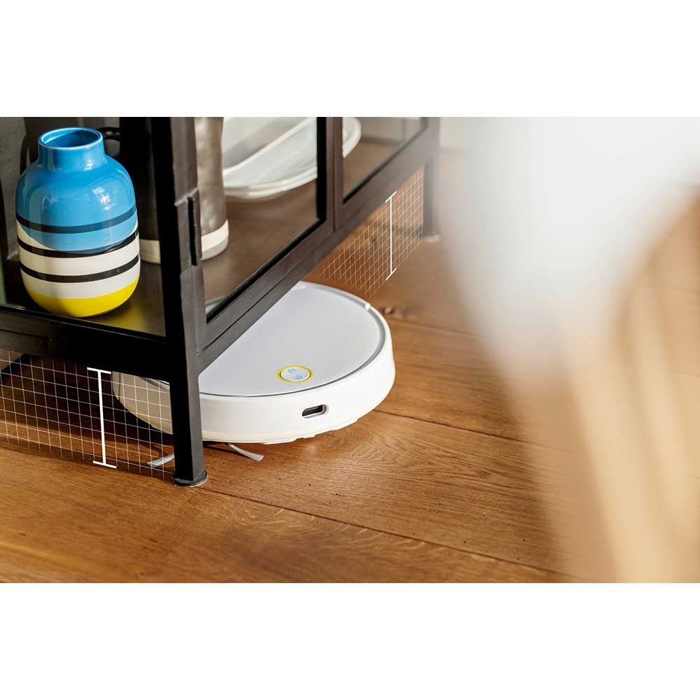 Aspirator robot KARCHER RCV 3, 0.5l, 14.8V, autonomie max 120 min, Wi-Fi, Navigare Lidar, alb-argintiu
