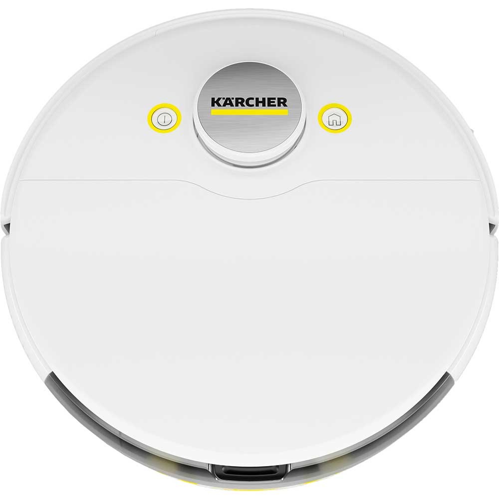 Aspirator robot KARCHER RCV 5, 0.3l, 14.4V, autonomie max 120 min, Wi-Fi, Navigare Lidar, alb-argintiu