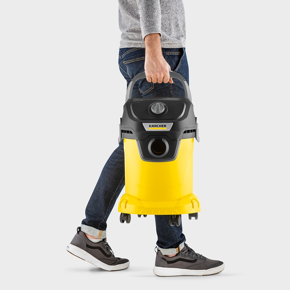 Aspirator multifunctional KARCHER KWD3, 17l, 1000W, 75dB, galben-negru 