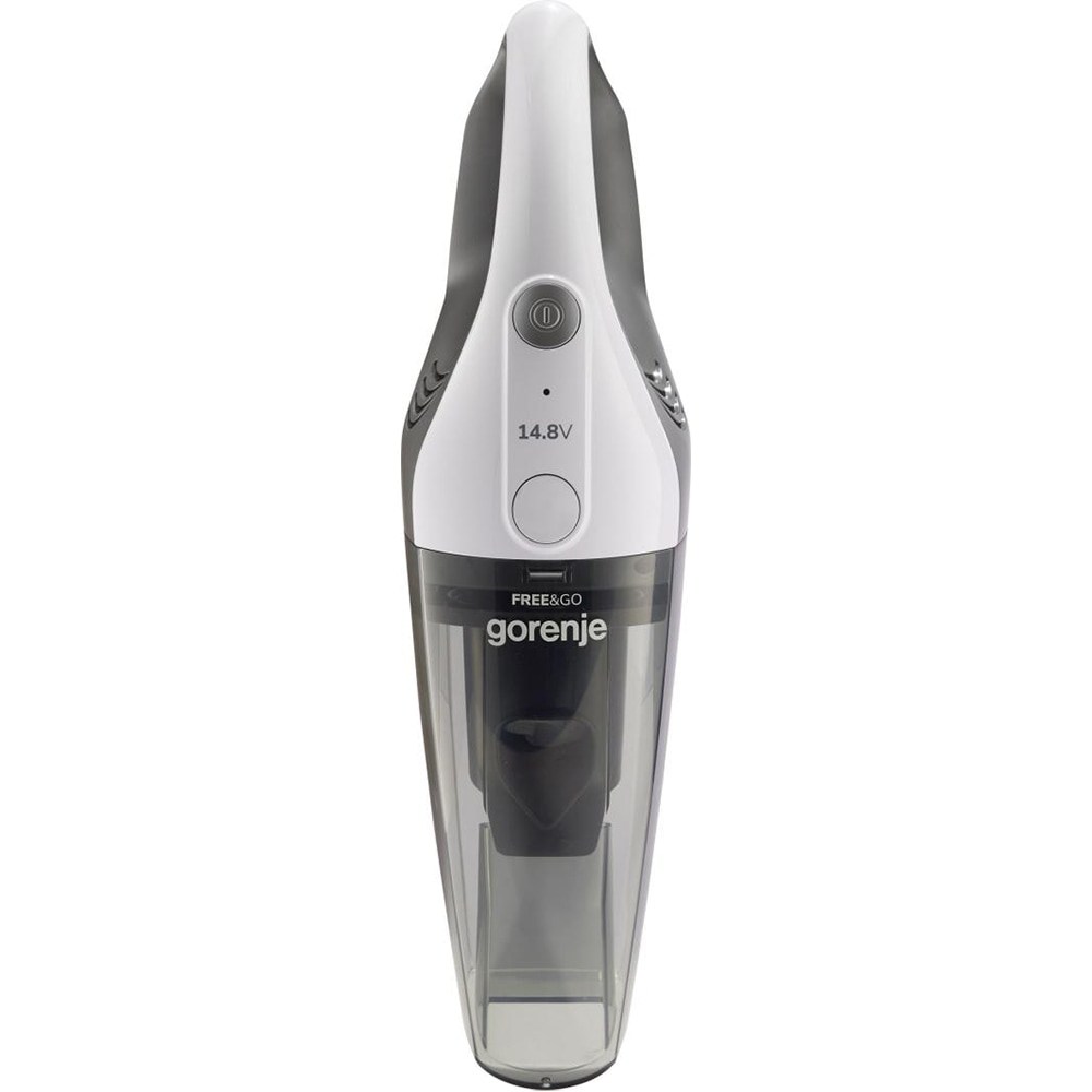 Aspirator de mana GORENJE MVC148FGW, 0.5l, 14.8V, autonomie max 15 min, alb-gri inchis