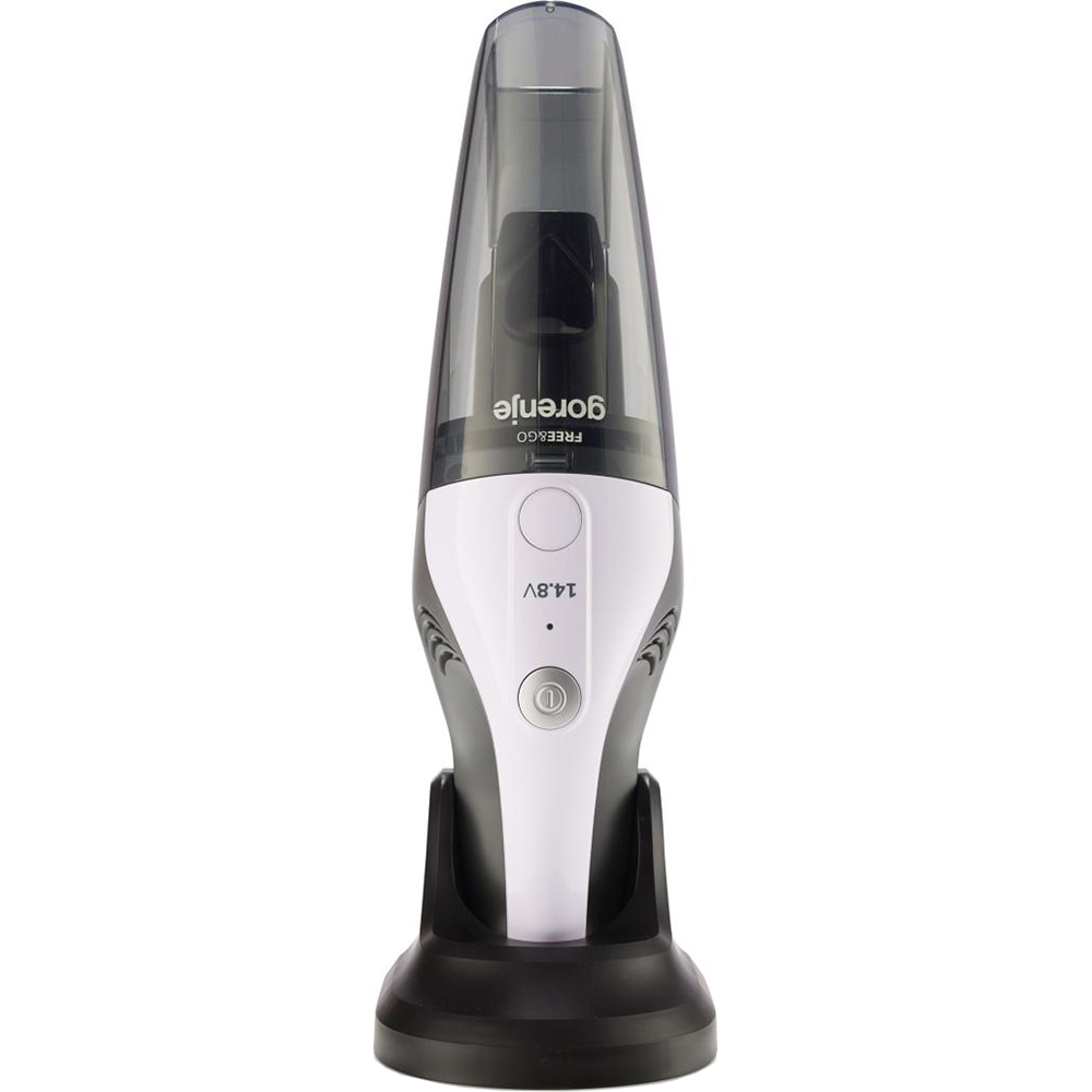 Aspirator de mana GORENJE MVC148FGW, 0.5l, 14.8V, autonomie max 15 min, alb-gri inchis