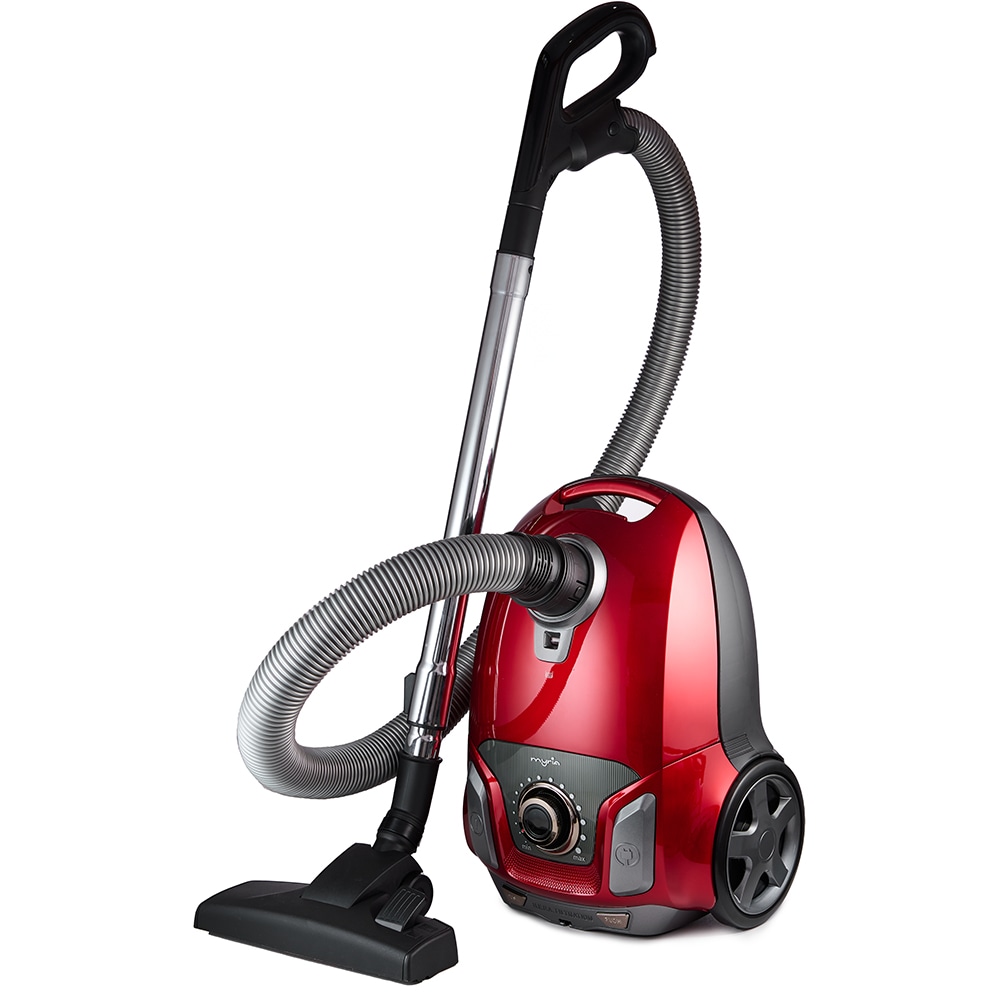 Aspirator cu sac MYRIA MY4538, 3l, 750W, 76dB, rosu-negru 