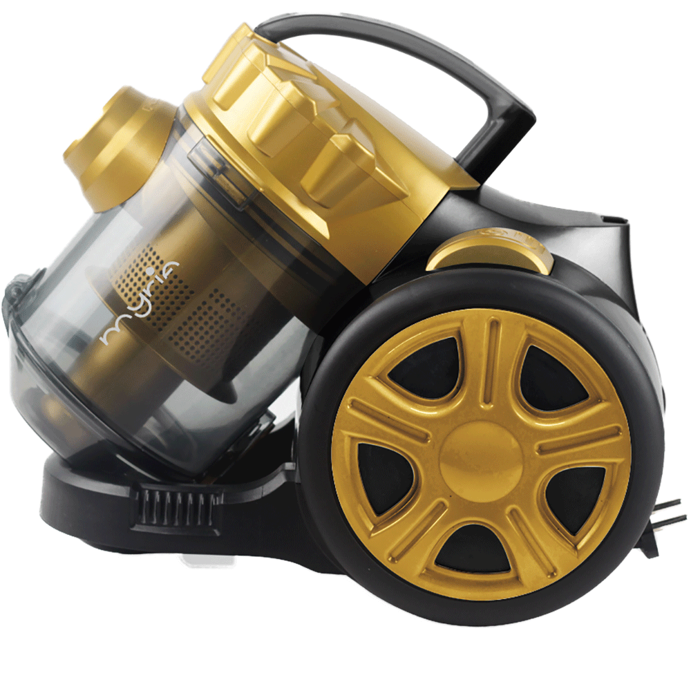 Aspirator fara sac MYRIA MY4558GD, 1.5l, 700W, 80dB, galben-negru 