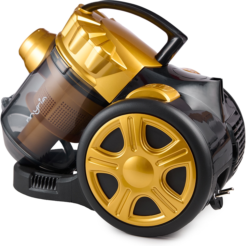 Aspirator fara sac MYRIA MY4558GD, 1.5l, 700W, 80dB, galben-negru 