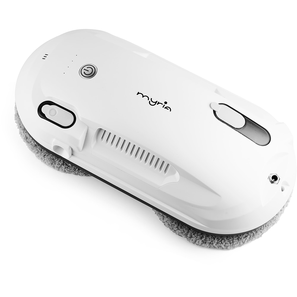 Aspirator robot geamuri MYRIA MY4561, 24V, autonomie max 20 min, Wi-Fi, alb-gri