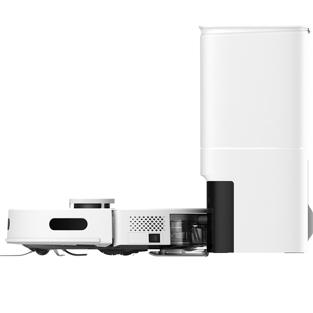 Aspirator robot EZVIZ RE4 Plus, 0.35l, 24.1V, autonomie max 240 min, Wi-Fi, functie mop, alb