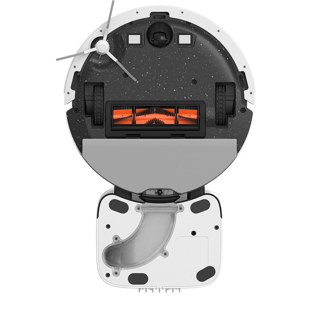 Aspirator robot EZVIZ RE4 Plus, 0.35l, 24.1V, autonomie max 240 min, Wi-Fi, functie mop, alb