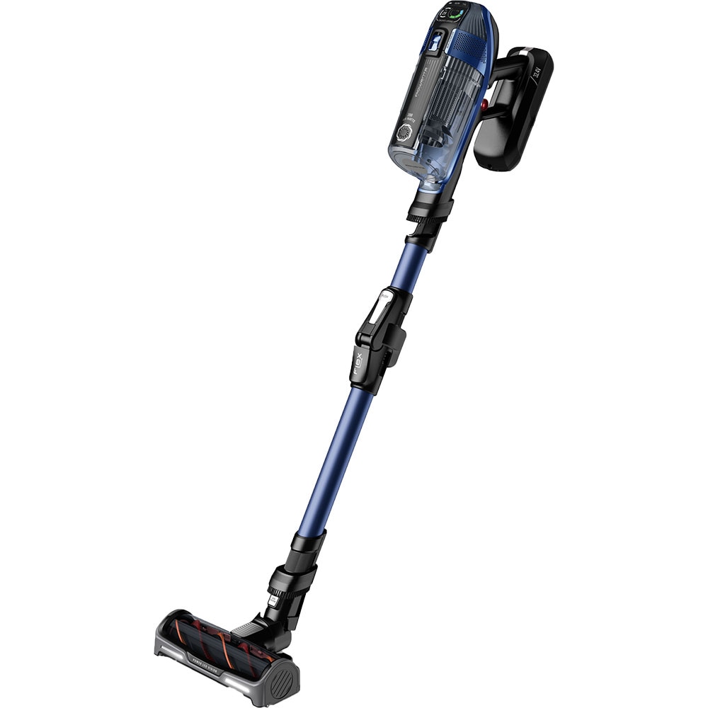 Aspirator vertical ROWENTA X-Force 14.6 Auto Aqua RH99C0WO, 0.9l, 32.4V, autonomie max 70 min, albastru-negru