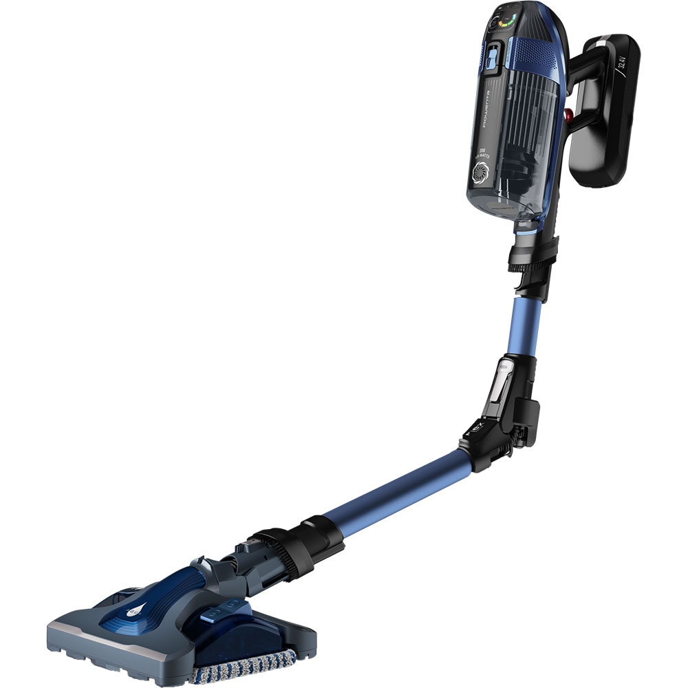 Aspirator vertical ROWENTA X-Force 14.6 Auto Aqua RH99C0WO, 0.9l, 32.4V, autonomie max 70 min, albastru-negru