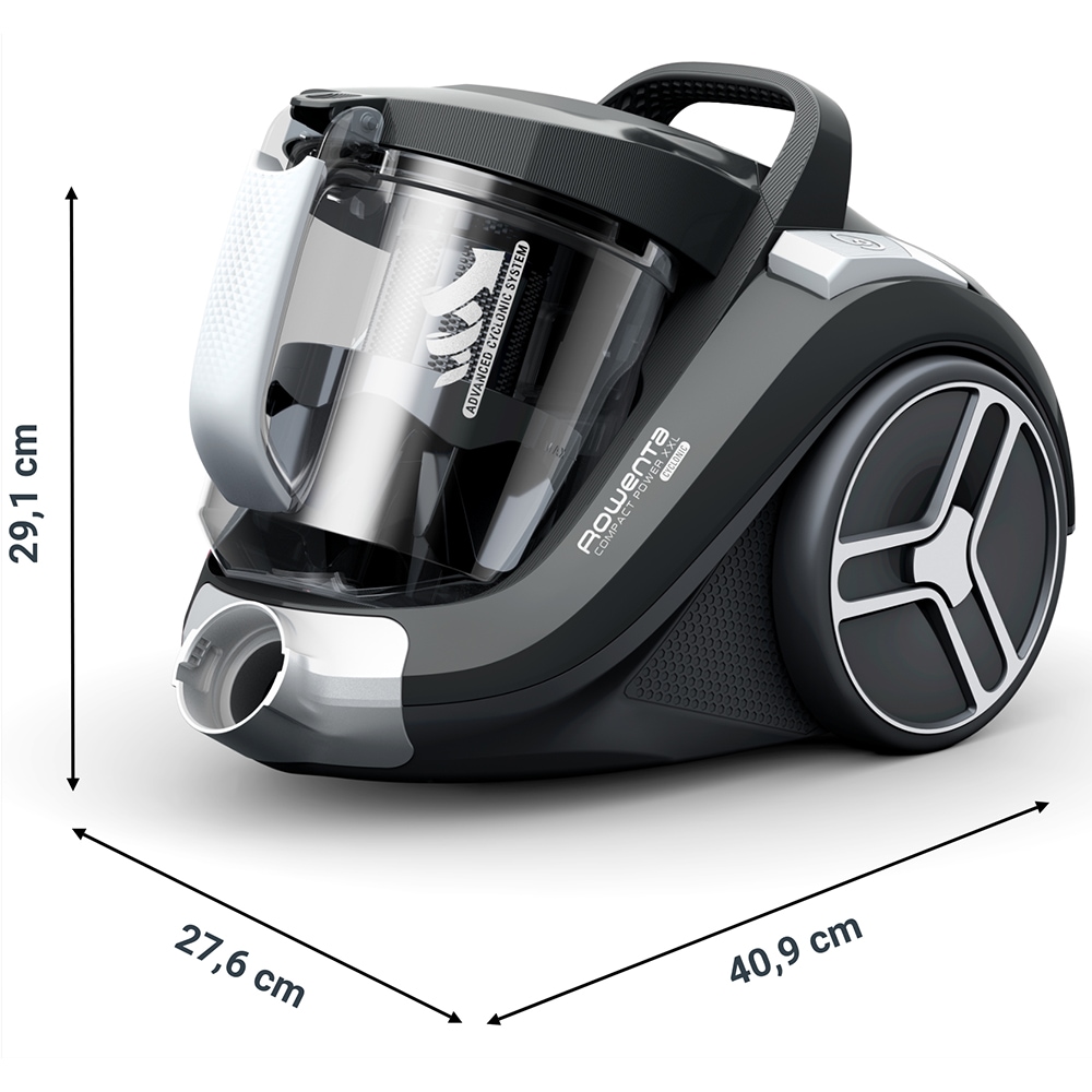 Aspirator fara sac ROWENTA Compact Power XXL RO4B36EA, 2.5l, 900W, 75dB, gri-negru