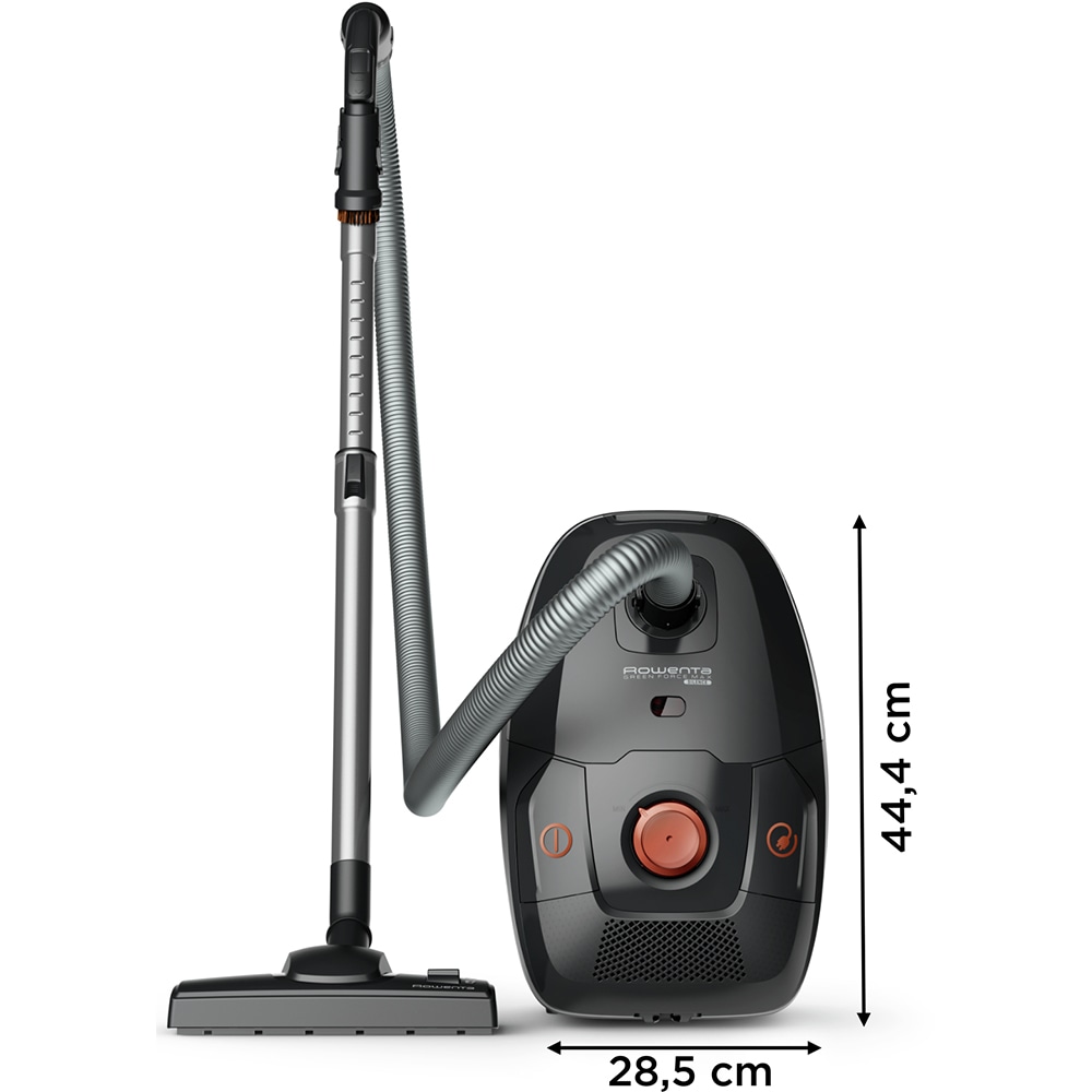 Aspirator cu sac ROWENTA Green Force Max RO6164EA 4.5l, 900W, 65dB, negru