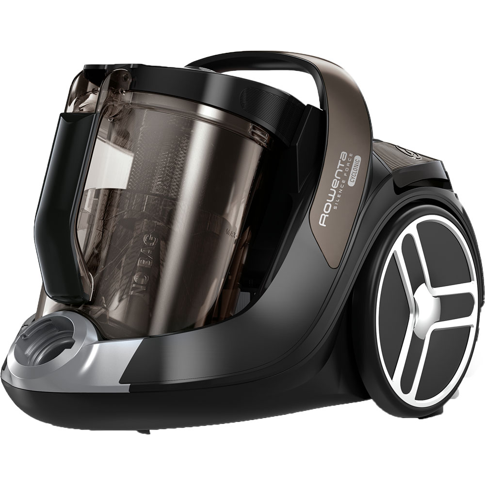 Aspirator fara sac ROWENTA  Silence Force Cyclonic RO7260EA, 2.5l, 550W, 67dB, negru