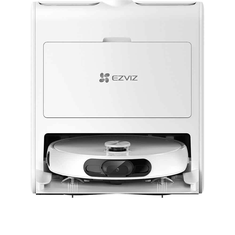Aspirator robot EZVIZ RS2, 0.4l, 20V, autonomie max 220 min, Wi-Fi, functie mop, alb-negru