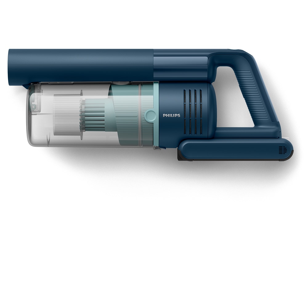 Aspirator vertical PHILIPS Seria 5000 XC5041/01, 0.27l, 25.2V, autonomie max 60 min, mod Aqua, albastru inchis-negru