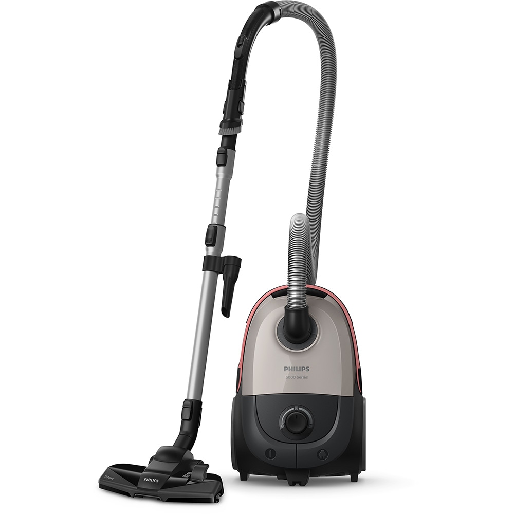 Aspirator cu sac PHILIPS XD5122/10, 4l, 900W, 77dB, bej-negru