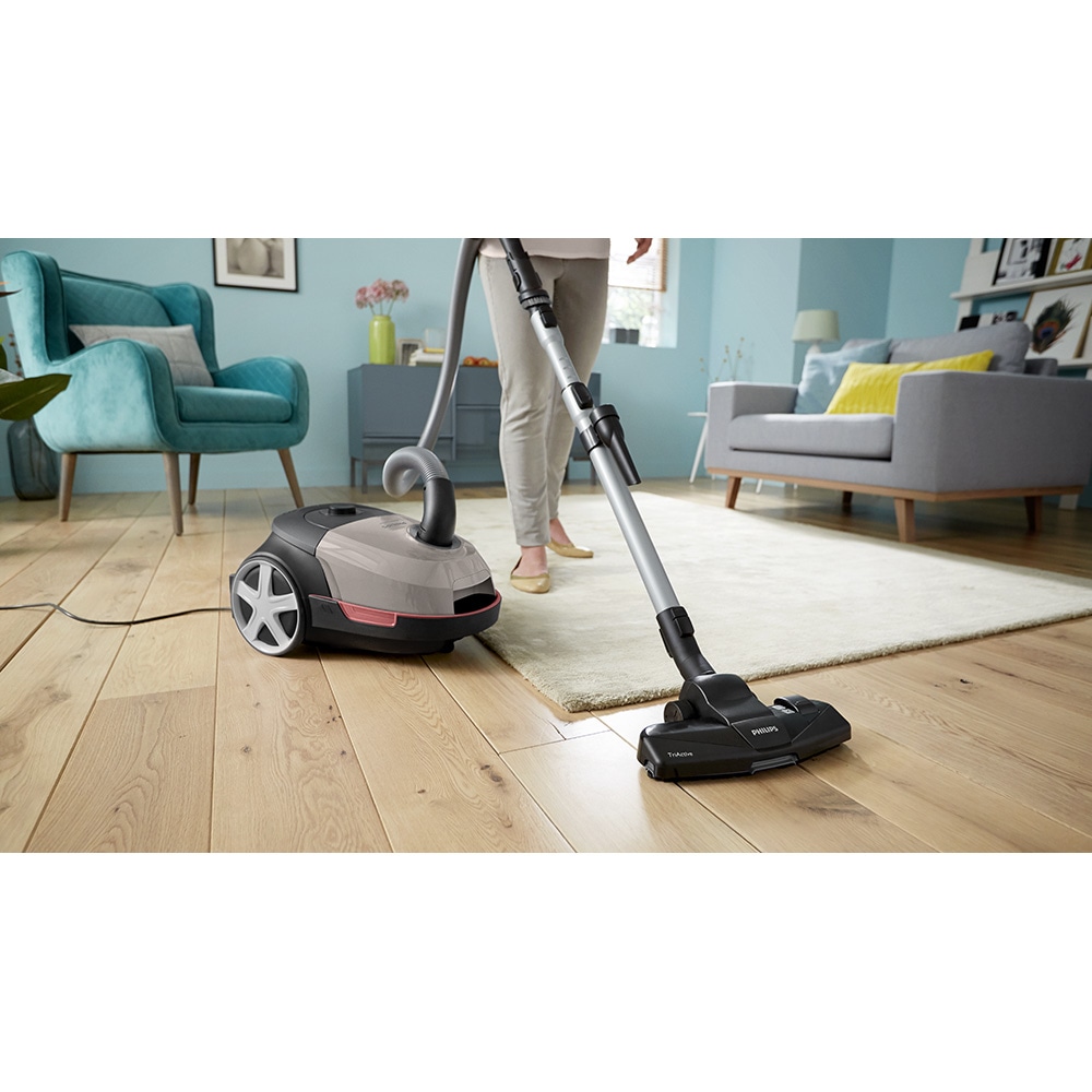 Aspirator cu sac PHILIPS XD5122/10, 4l, 900W, 77dB, bej-negru