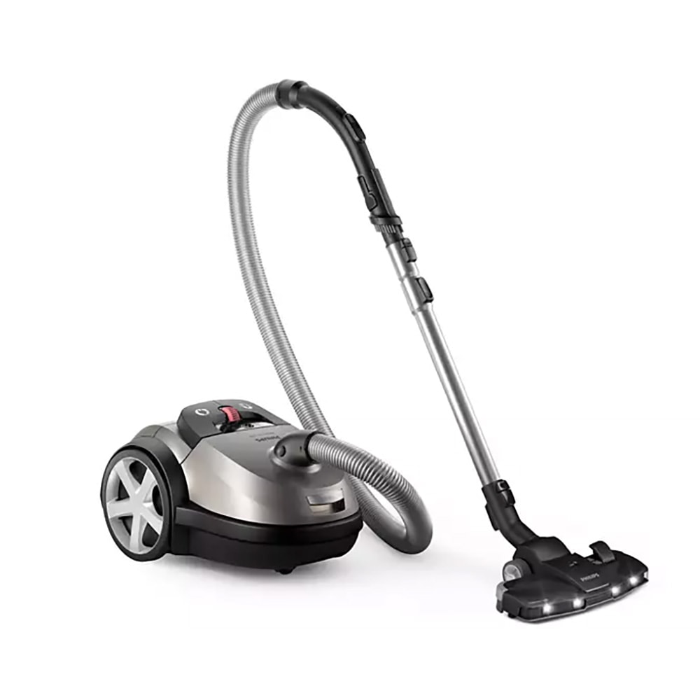 Aspirator cu sac PHILIPS PowerGo XD8152/12, 4l, 900W, 77dB, gri metalic