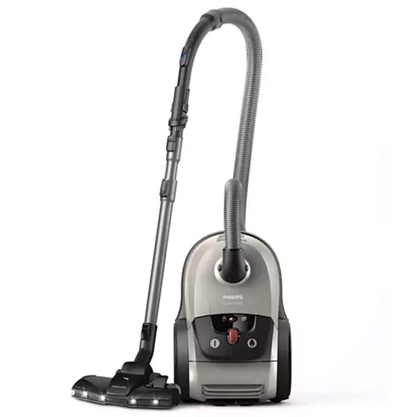 Aspirator cu sac PHILIPS PowerGo XD8152/12, 4l, 900W, 77dB, gri metalic