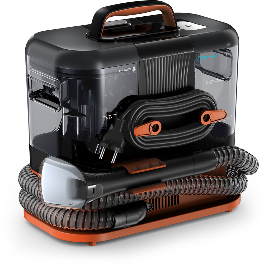 Aspirator cu spalare ROWENTA Clean It IN5011F0, 1.8l, 400W, negru-portocaliu