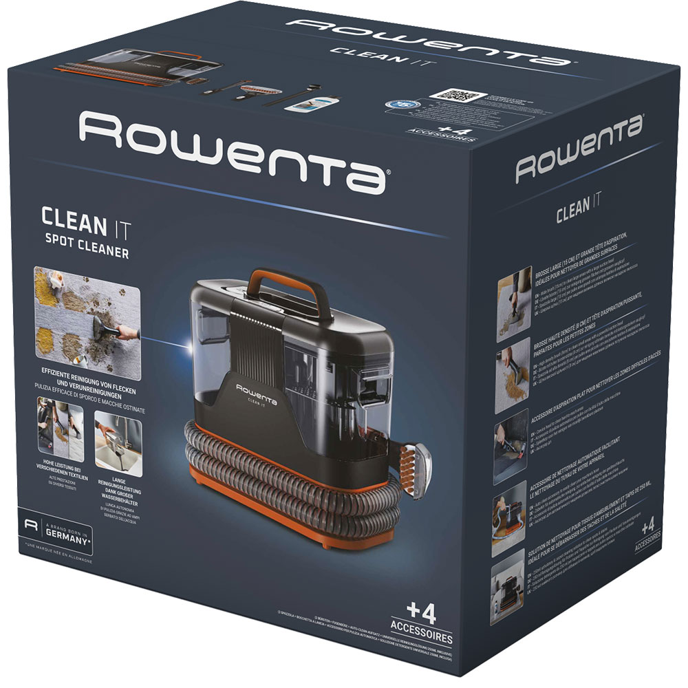Aspirator cu spalare ROWENTA Clean It IN5011F0, 1.8l, 400W, negru-portocaliu