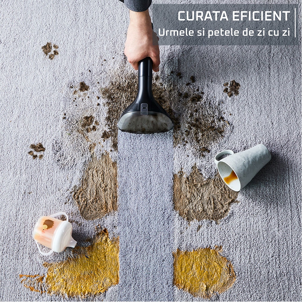 Aspirator cu spalare ROWENTA Clean It IN5011F0, 1.8l, 400W, negru-portocaliu