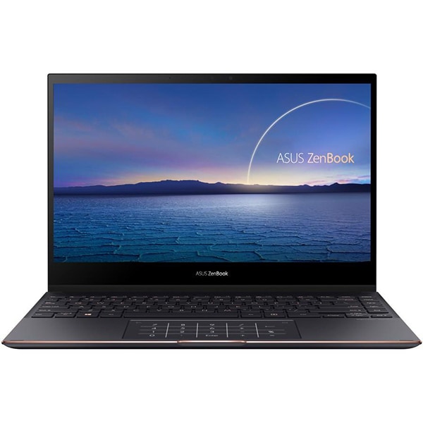 Laptop 2 in 1 ASUS ZenBook Flip 13 UX371EA-HL003R, Intel Core i7-1165G7 pana la 4.7GHz, 13.3" 4K UHD Touch OLED, 16GB, SSD 1TB, Intel Iris Xe, Windows 10 Pro, Jade Black