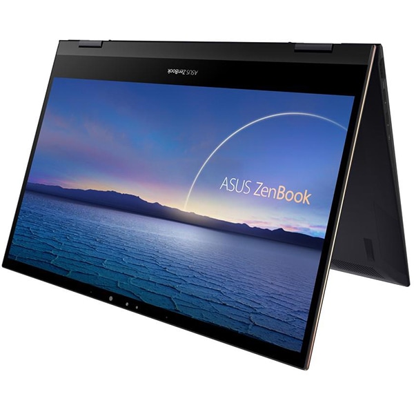 Laptop 2 in 1 ASUS ZenBook Flip 13 UX371EA-HL003R, Intel Core i7-1165G7 pana la 4.7GHz, 13.3" 4K UHD Touch OLED, 16GB, SSD 1TB, Intel Iris Xe, Windows 10 Pro, Jade Black