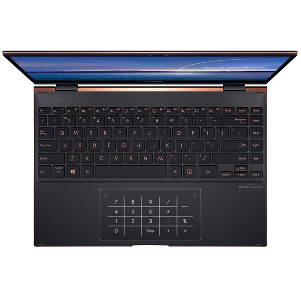 Laptop 2 in 1 ASUS ZenBook Flip 13 UX371EA-HL003R, Intel Core i7-1165G7 pana la 4.7GHz, 13.3" 4K UHD Touch OLED, 16GB, SSD 1TB, Intel Iris Xe, Windows 10 Pro, Jade Black