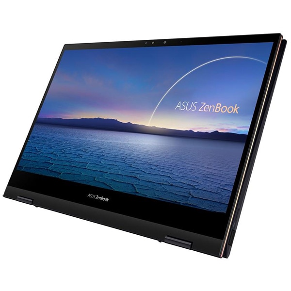 Laptop 2 in 1 ASUS ZenBook Flip 13 UX371EA-HL003R, Intel Core i7-1165G7 pana la 4.7GHz, 13.3" 4K UHD Touch OLED, 16GB, SSD 1TB, Intel Iris Xe, Windows 10 Pro, Jade Black