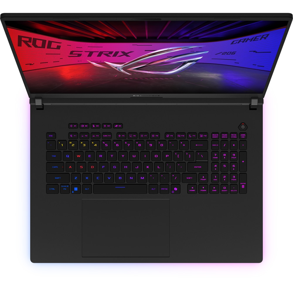 Laptop Gaming ASUS ROG Strix SCAR 18 G835LW-SA058, Intel Core Ultra 9 275HX pana la 5.4GHz, 18" WQXGA, 64GB, SSD 2TB, NVIDIA GeForce RTX 5080 16GB, Free DOS, Off Black