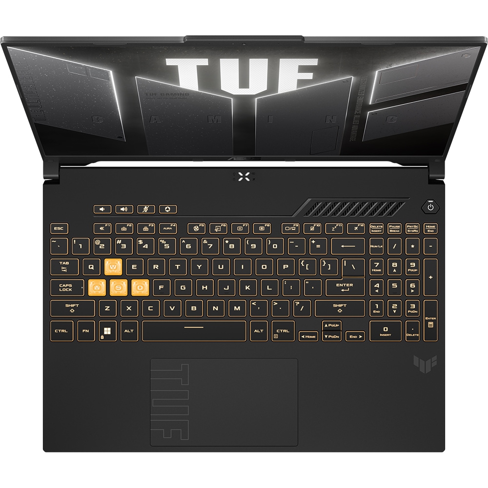 Laptop Gaming ASUS TUF F16 FX607VU-RL079, Intel Core 5 210H pana la 4.8GHz, 16" WUXGA, 16GB, SSD 512GB, NVIDIA GeForce RTX 4050 6GB, Free DOS, Mecha Gray