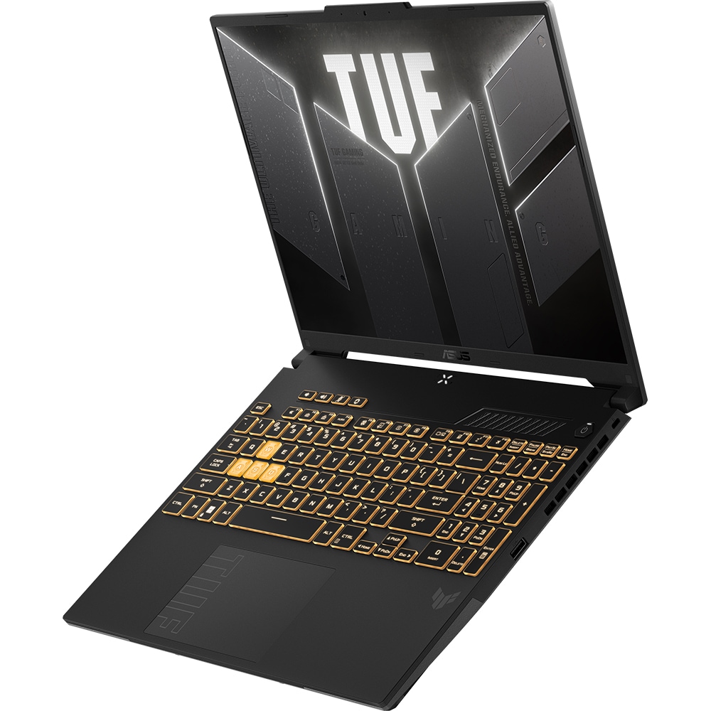 Laptop Gaming ASUS TUF F16 FX607VU-RL079, Intel Core 5 210H pana la 4.8GHz, 16" WUXGA, 16GB, SSD 512GB, NVIDIA GeForce RTX 4050 6GB, Free DOS, Mecha Gray