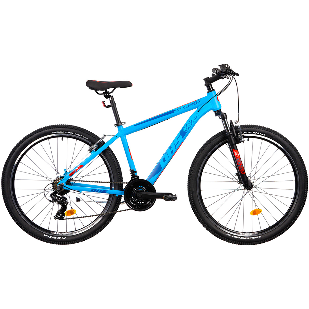 Bicicleta MTB DHS Terrana 2723 M, roata 27.5", 21 viteze, schimbator Shimano, frana V-brake, albastru