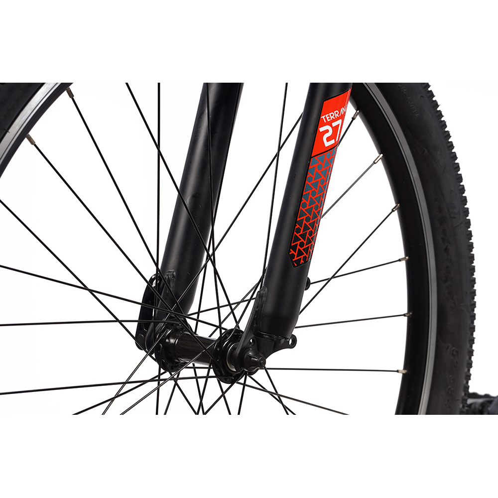 Bicicleta MTB DHS Terrana 2723 M, roata 27.5", 21 viteze, schimbator Shimano, frana V-brake, albastru