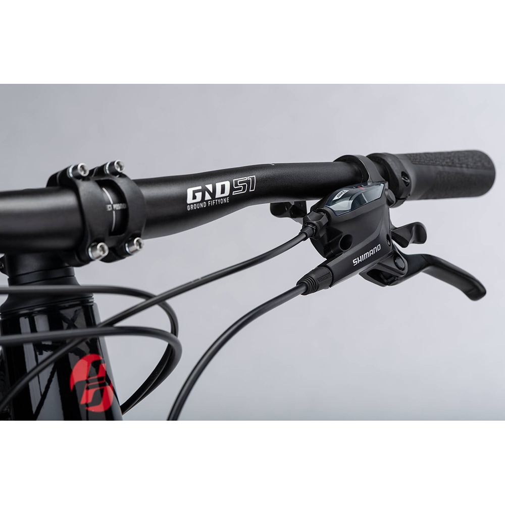 Bicicleta MTB GHOST Kato M, roata 29", 7 viteze, schimbator Shimano, frana disc hidraulica, rosu-negru