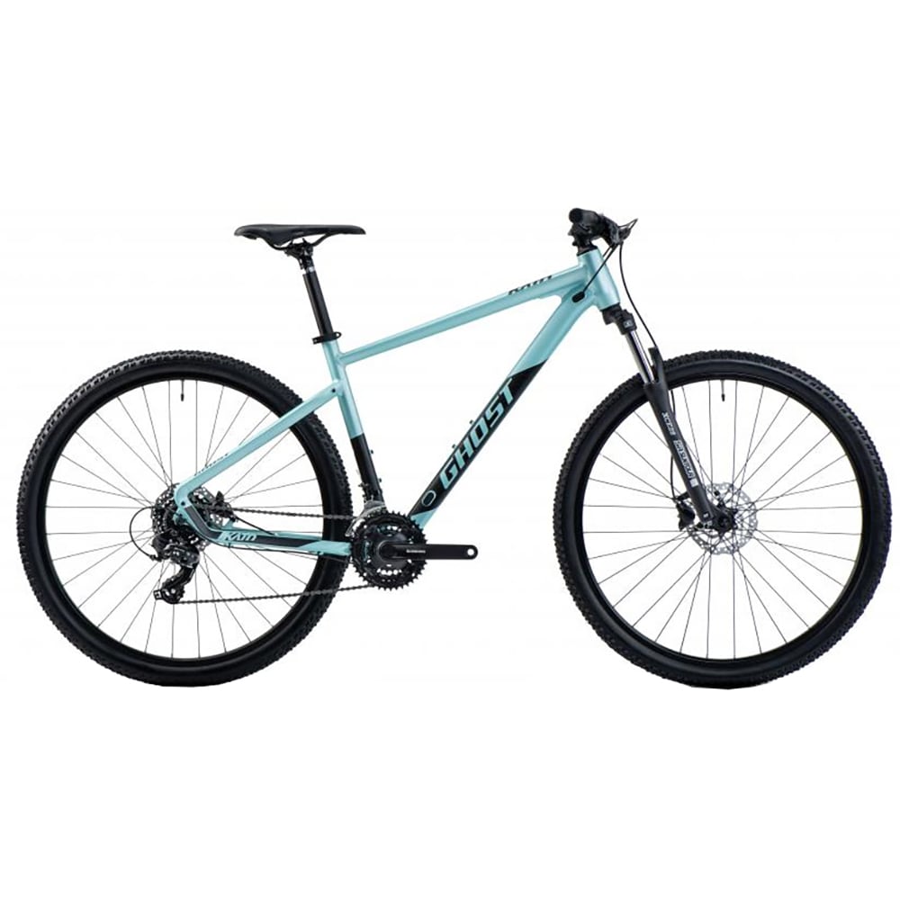 Bicicleta MTB GHOST Kato M, roata 29", 7 viteze, schimbator Shimano, frana disc hidraulica, turcoaz