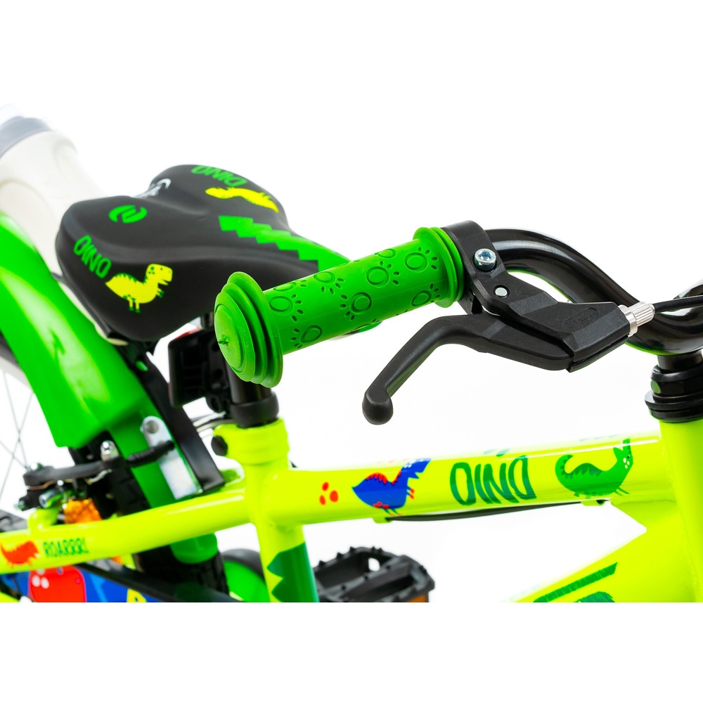 Bicicleta copii DHS Dino, roata 16", frana V-brake, verde