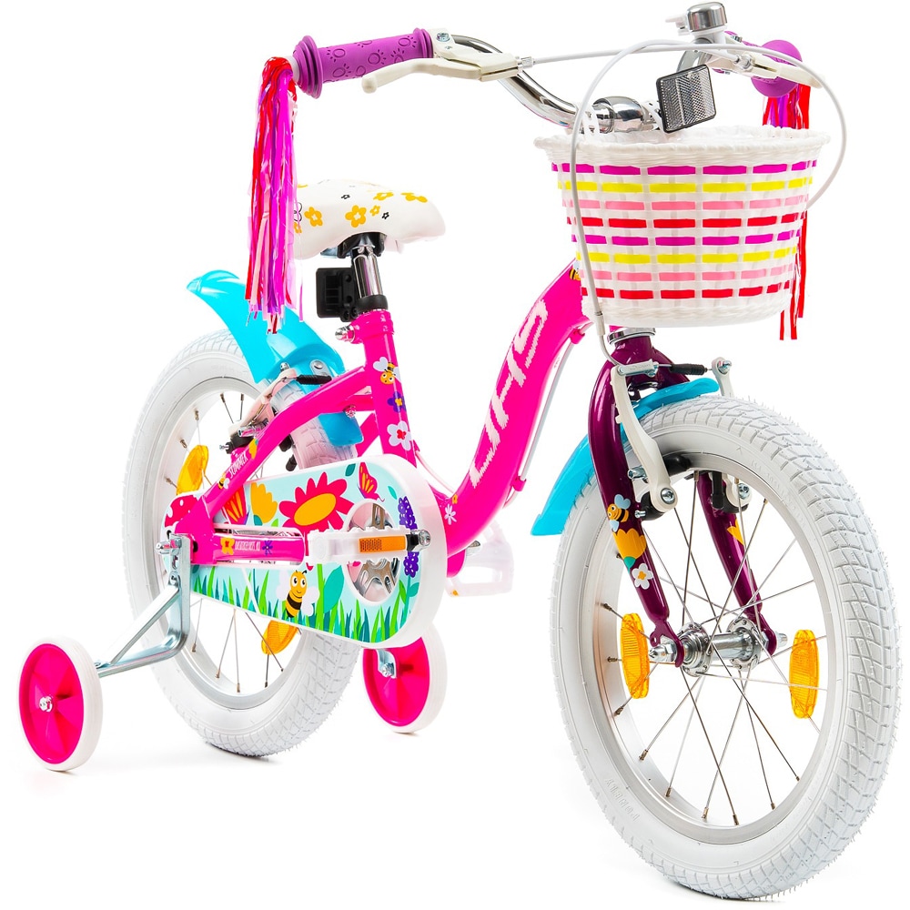 Bicicleta copii DHS Summer, roata 16", frana V-brake, roz