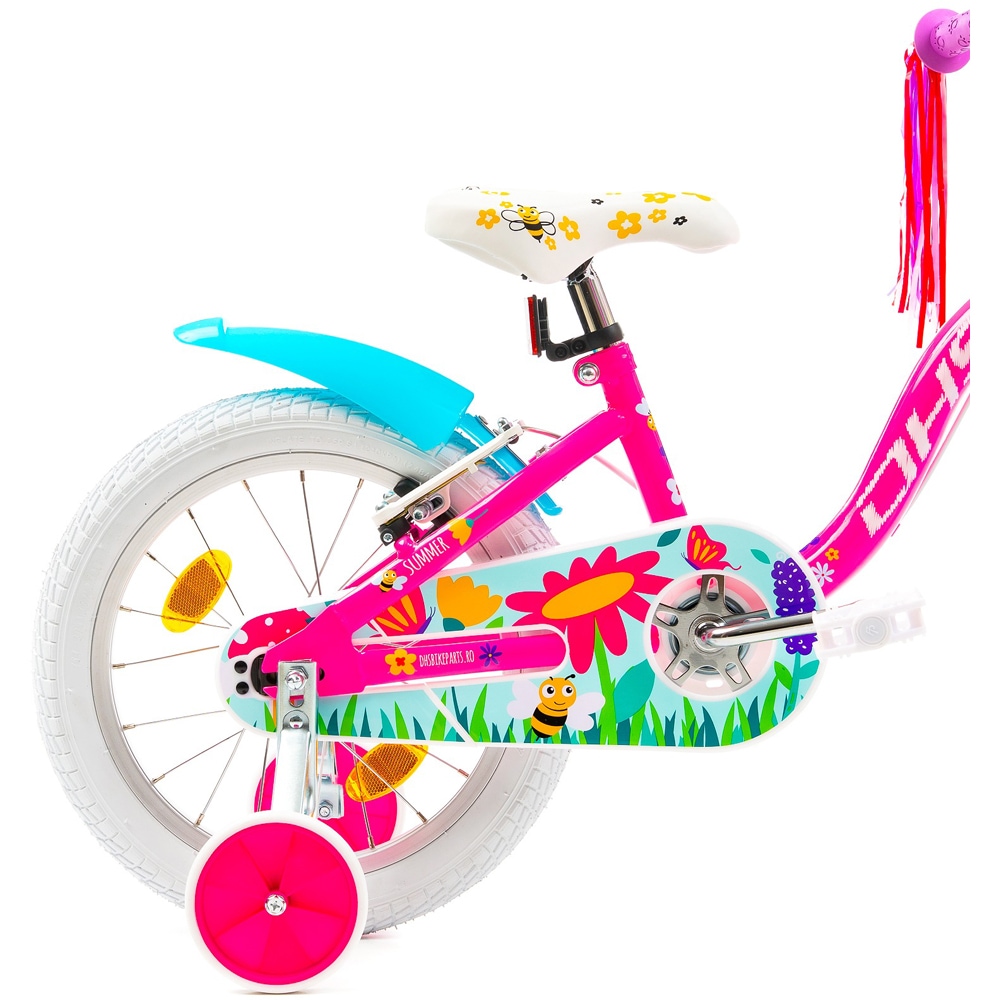 Bicicleta copii DHS Summer, roata 16", frana V-brake, roz