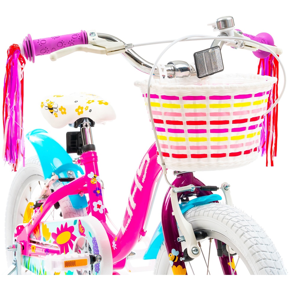 Bicicleta copii DHS Summer, roata 16", frana V-brake, roz