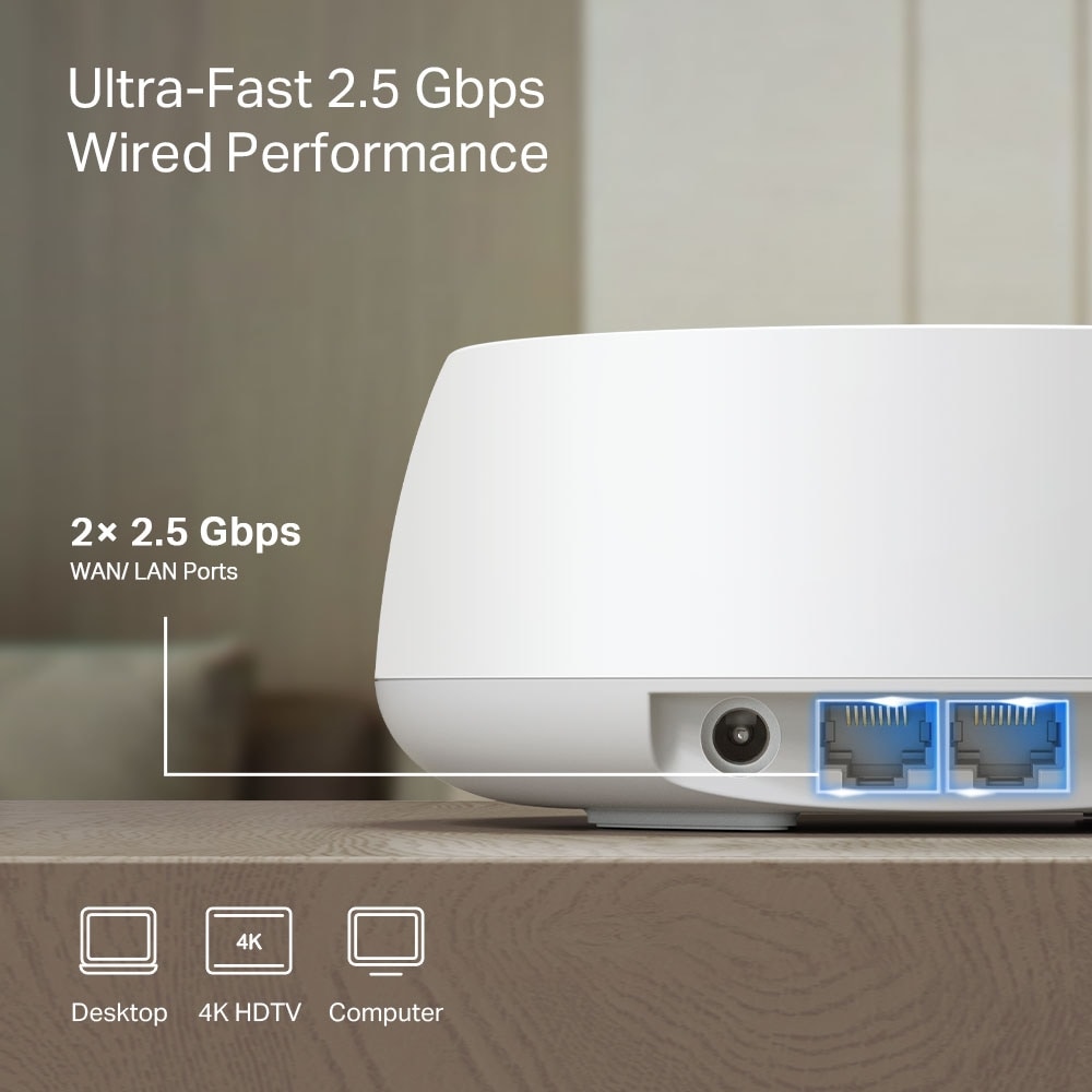 Sistem Wireless Mesh Gigabit TP-LINK Deco BE25 BE3600, Wi-Fi 7