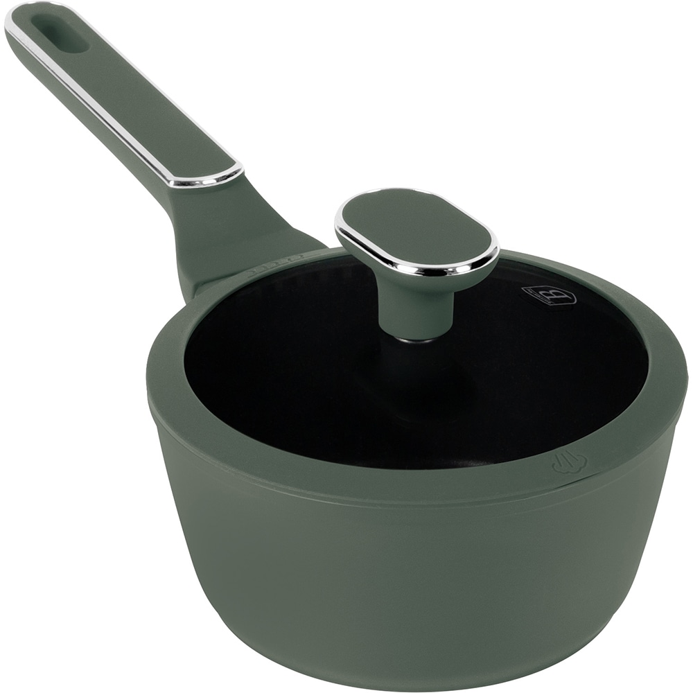 Cratita cu capac BERLINGER HAUS BH 8155, 16 cm, aluminiu, verde mat