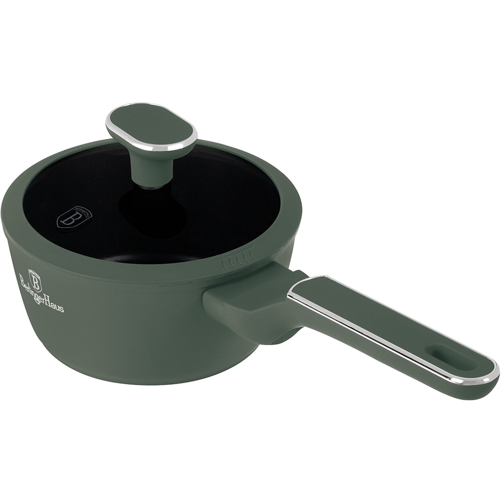 Cratita cu capac BERLINGER HAUS BH 8155, 16 cm, aluminiu, verde mat