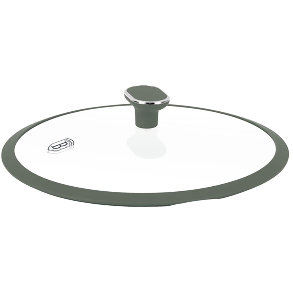 Cratita joasa cu capac BERLINGER HAUS BH 8163, 28 cm, aluminiu, verde mat